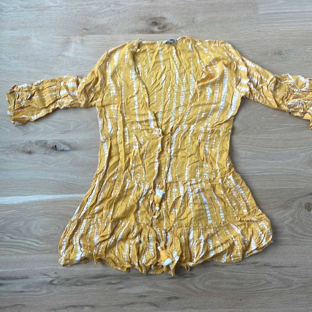Yellow beach cover up